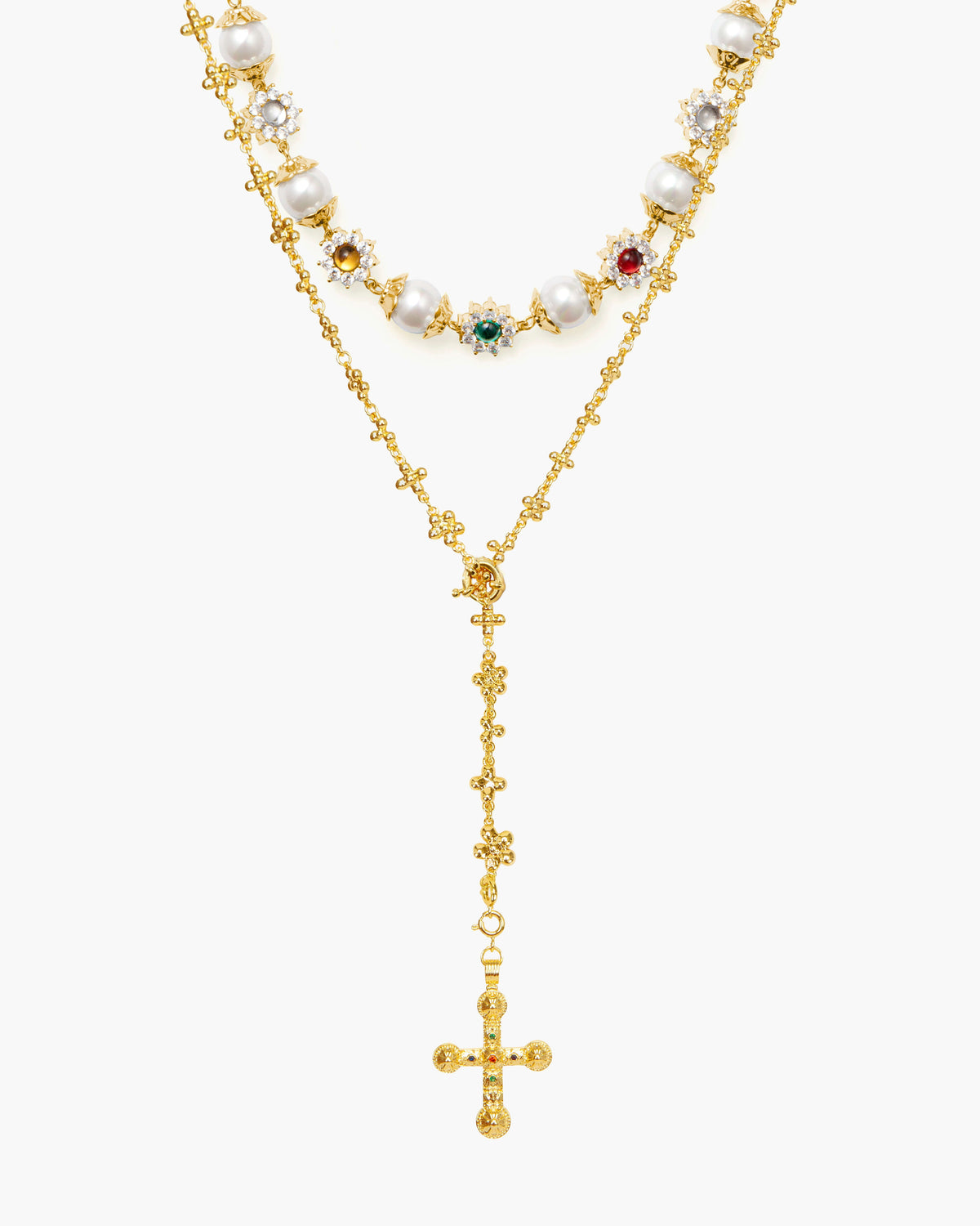 Daisy Pearl Necklace