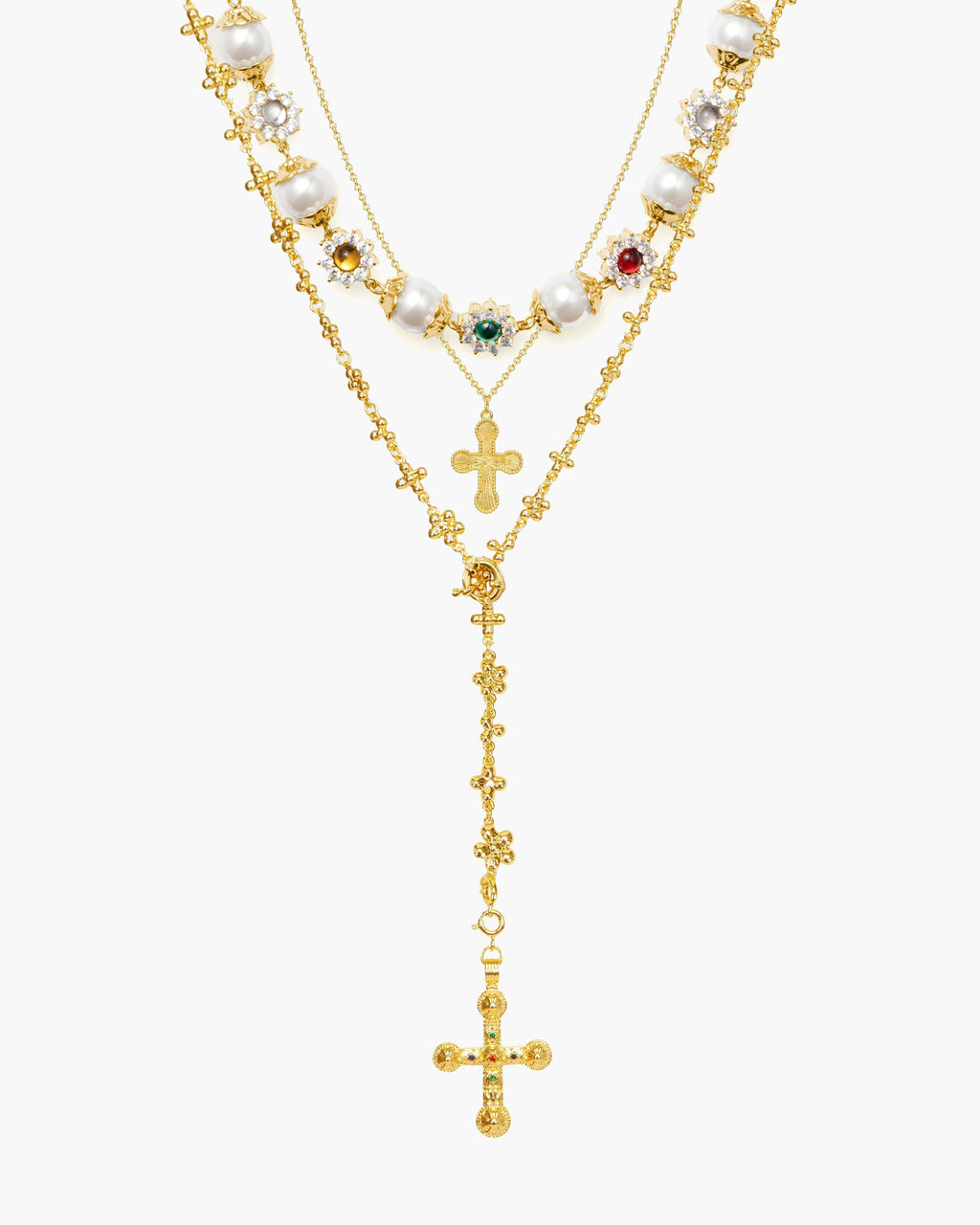 Daisy Pearl Necklace
